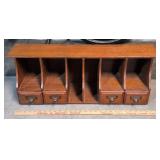 Vintage Wooden Desktop Organizer