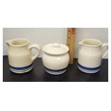 Friendship Pottery Sugar and Creamers