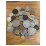 Vintage Foreign Coins and Tokens