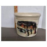 Rosco Village K.W.Thomas Stoneware Crock
