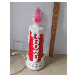 Vintage Christmas Candle Blow Mold