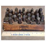 Vintage Steel Letter and Symbol Punch Set