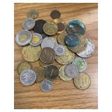 Vintage Foreign Coins and Tokens