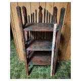 Distressed Solid Wood 3 Tier Stand