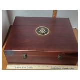 Mahogany Presidential Collectors Coin Case