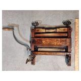 Antique Wooden Hand-Crank Clothes Wringer # 770