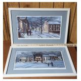 Framed/Signed/ Numbered 'December in the Village'