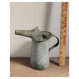 Vintage Galvanized Service Station Oil Pitcher