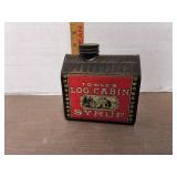 Vintage Log Cabin Syrup Coin Bank