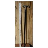 Brass Dragon Head Wooden Walking Cane