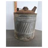Vintage Galvanized Metal Fuel/Kerosene Can