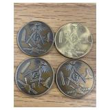 Masonic ï¿½Made a Masonï¿½ Commemorative Tokens