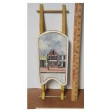 Original Painting Sled Wall Hanging