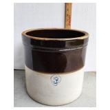 Vintage Two Toned 3 Gallon Crock