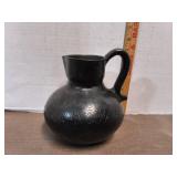 Mexican Barro Negro (Black Clay) Pottery Pitcher