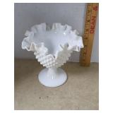 Vintage Fenton Hobnail Compote