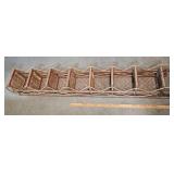 Vintage Wicker Multi-Tier Rattan Rack