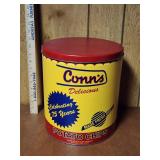 Conns Potato Chip Advertising Metal Tin