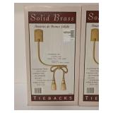 Solid Brass Tiebacks