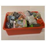 Bin of McDonald's Happy Meal Toys