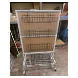 Rolling Double Sided Rack w/ Baskets