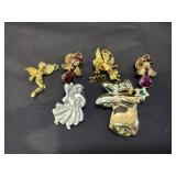 (6) Vintage Angel Pins