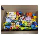 Box of Fisher Price and Misc Vintage Toys