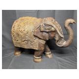 Large Brass Elephant Figurine (42.3 lb)