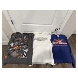 (3) Harley Davidson T-Shirts Size XL