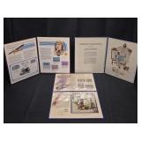 Lindbergh, Rockwell, Mark Twain Stamp Books