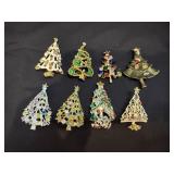 (8) Christmas Tree Pins