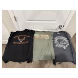 (3) Harley Davidson T-Shirts Size XL