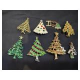 (8) Christmas Tree Pins