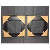 12' x 12' Black Picture Frames (2)