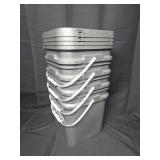 10' x 10' x 10' Square Buckets w/ Lids (4)