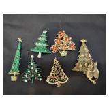 (6) Christmas Tree Pins