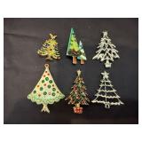 (6) Christmas Tree Pins