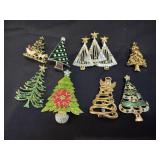 (8) Christmas Tree Pins