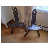 1960s Spanish Brutalist Wooden Chairs