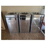 Vintage Lincoln Beauty Ware 4pc Canister Set