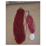 Red Coral Beads Necklaces