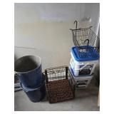 Metal Buckets, Milk Crate & Ice Melter