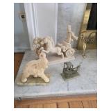 Elephant & Chariot Figures