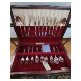 Community Silver Plate Flatware Set w/ Case