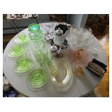 Tabletop of Glassware & Misc Items