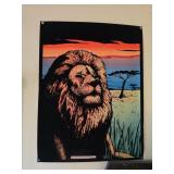 Velvet Lion Wall Poster
