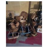 Various Baskets & Picnic Baskets