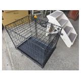 Small Animal Crate & Folding Pet Stairs