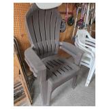 Brown Plastic Adirondack Chairs