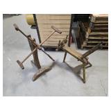 Antique Yarn Winder and Spinning Wheel